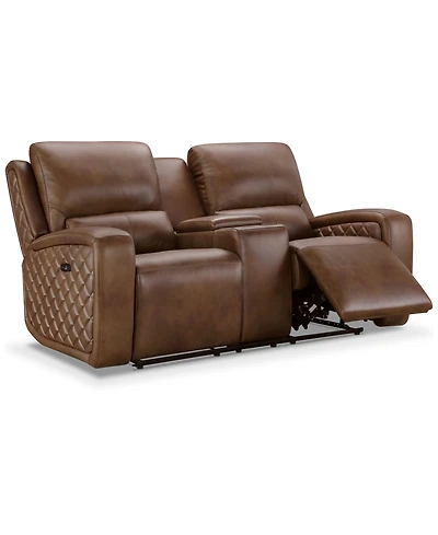 Abbyson Living 78" Leather Power Reclining Loveseat