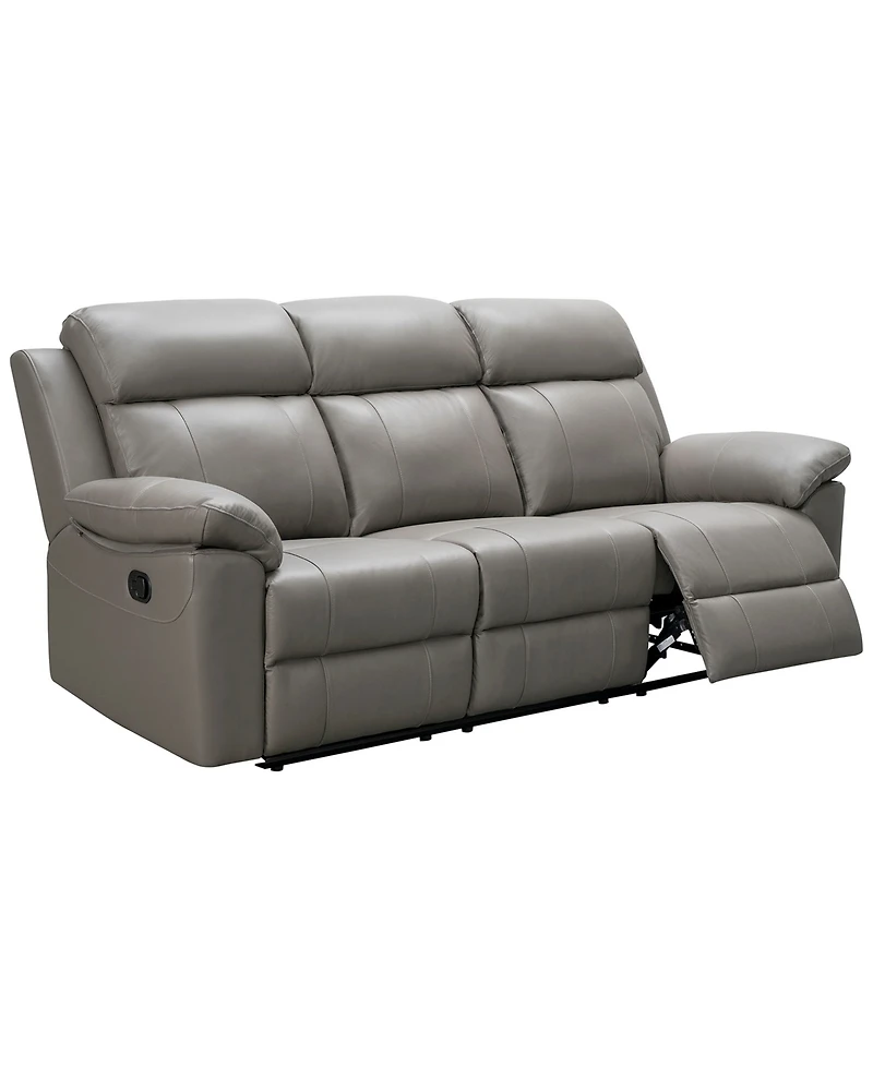 Abbyson Living 90" Leather Manual Reclining Sofa