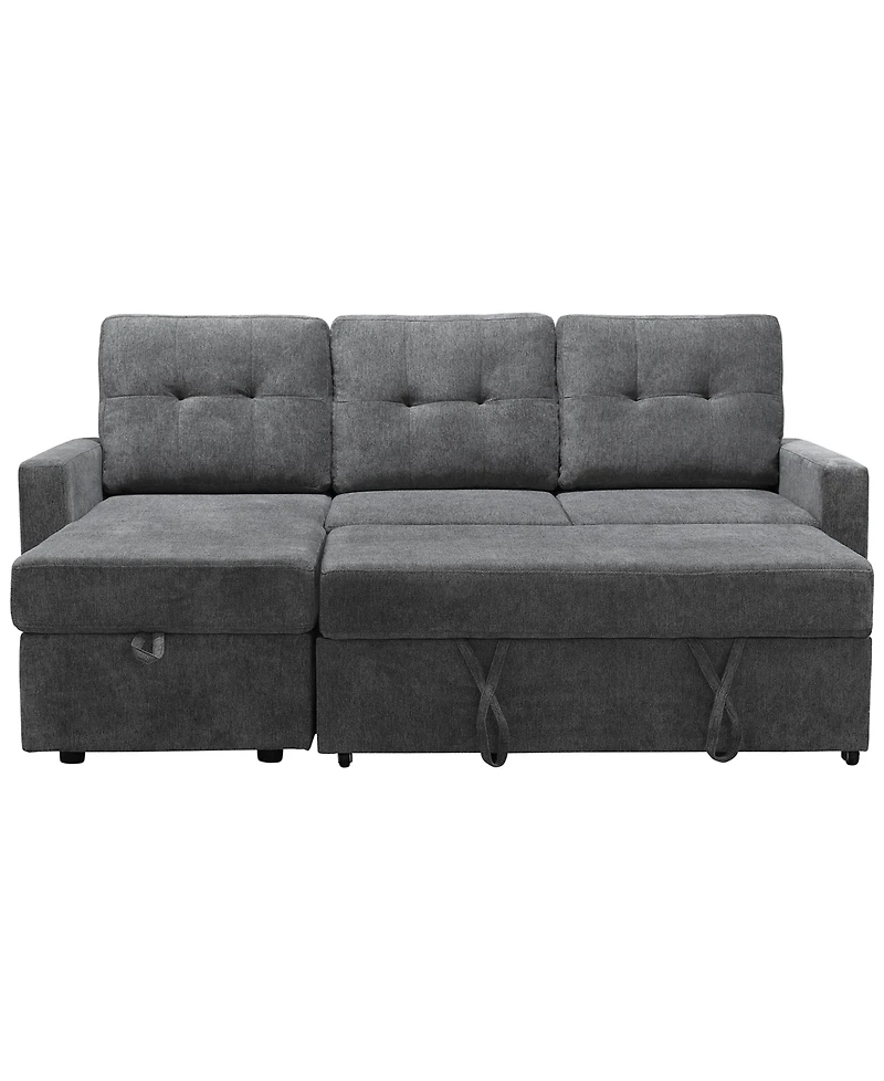 Abbyson Living 83" Fabric Storage Sofa Bed