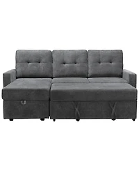 Abbyson Living 83" Fabric Storage Sofa Bed