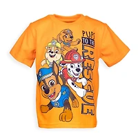 Paw Patrol Toddler Boys Chase Marshall Rubble Rocky 4 Pack Graphic T-Shirts to