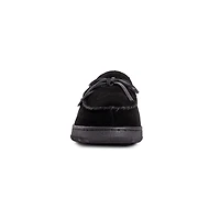 Muk Luks Men's Paul Printed Berber Suede Moccasin Slippers