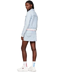 Tommy Jeans Women's Izzie Slim-Fit Distressed Denim Jacket