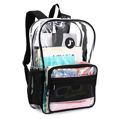 J World Clear Transparent Tpu Backpack for School