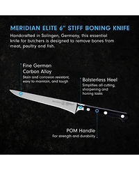 Messermeister Meridian Elite Boning Knife, Stiff, 6”