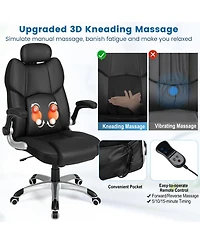 Skonyon Kneading Massage Office Chair with Adjustable Headrest