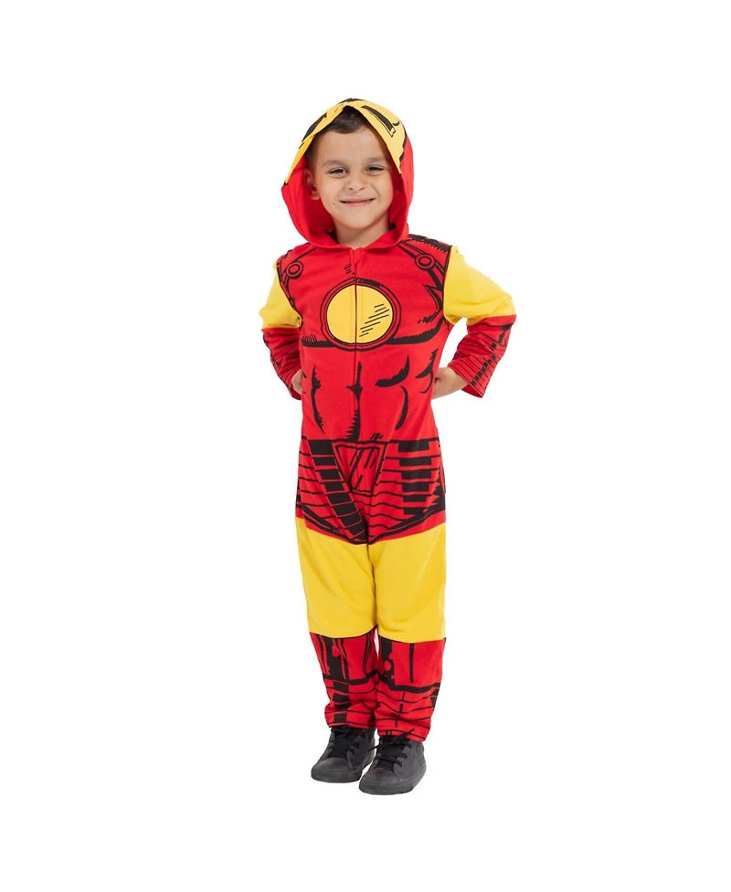 Marvel Baby Boys Baby Avengers Spider-Verse Spider-Man Venom Iron Man Zip Up Cosplay Coverall Newborn to
