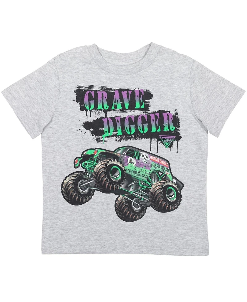 Monster Jam Toddler Boys El Toro Loco Zombie Maximum Destruction 4 Pack Graphic T-Shirts to
