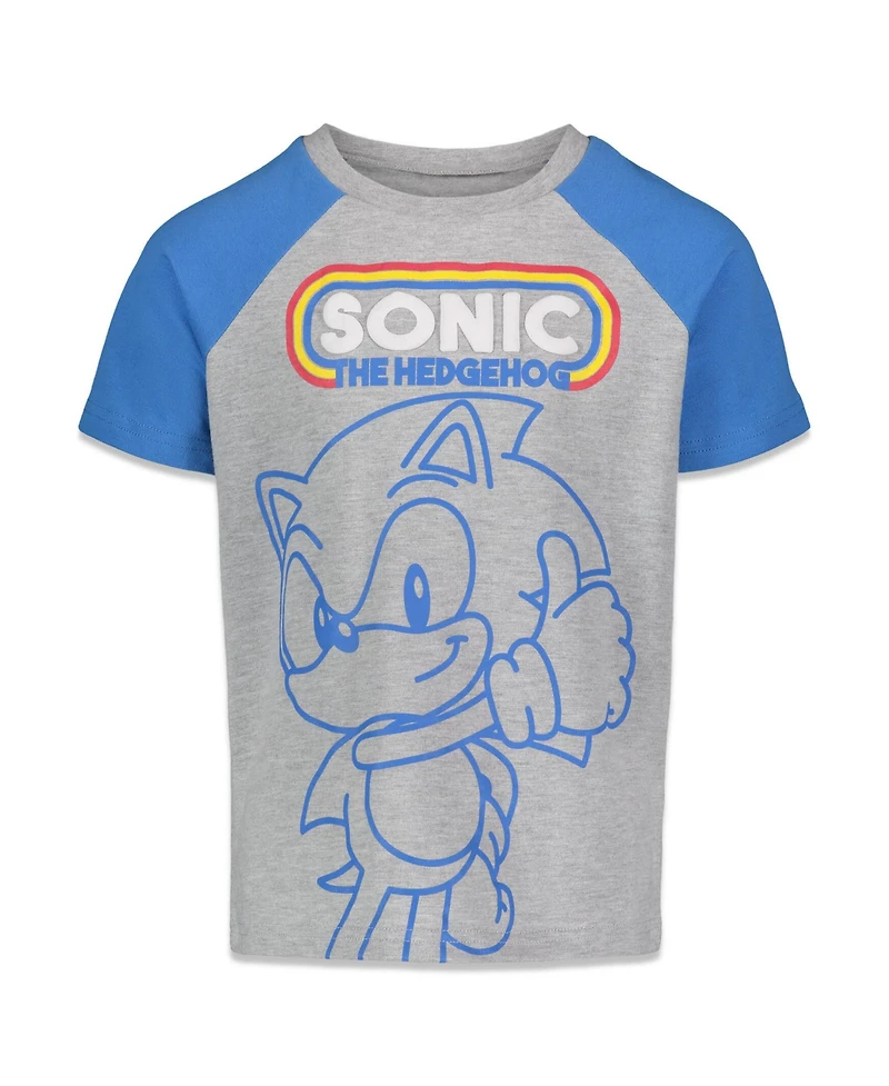 Sega Boys Sonic the Hedgehog 2 Pack T-Shirts to