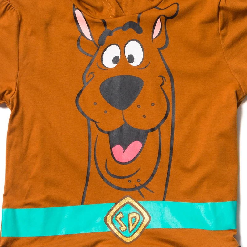Scooby Doo Toddler Girls Cosplay T-Shirt Dress and Leggings Outfit Set