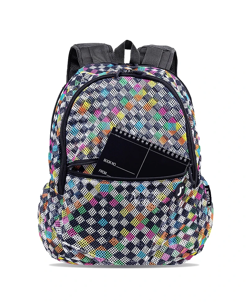 J World Mesh See-through Backpack for School
