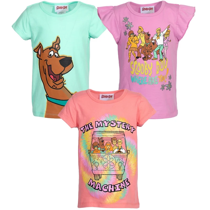 Scooby Doo Girls Warner Bros. 3 Pack T-Shirts