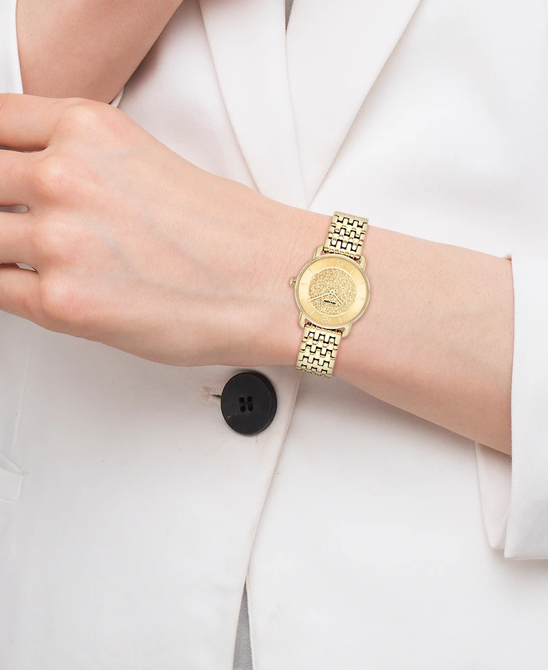 Coach Women's Gold Elliot Stainless Steel Watch 28mm