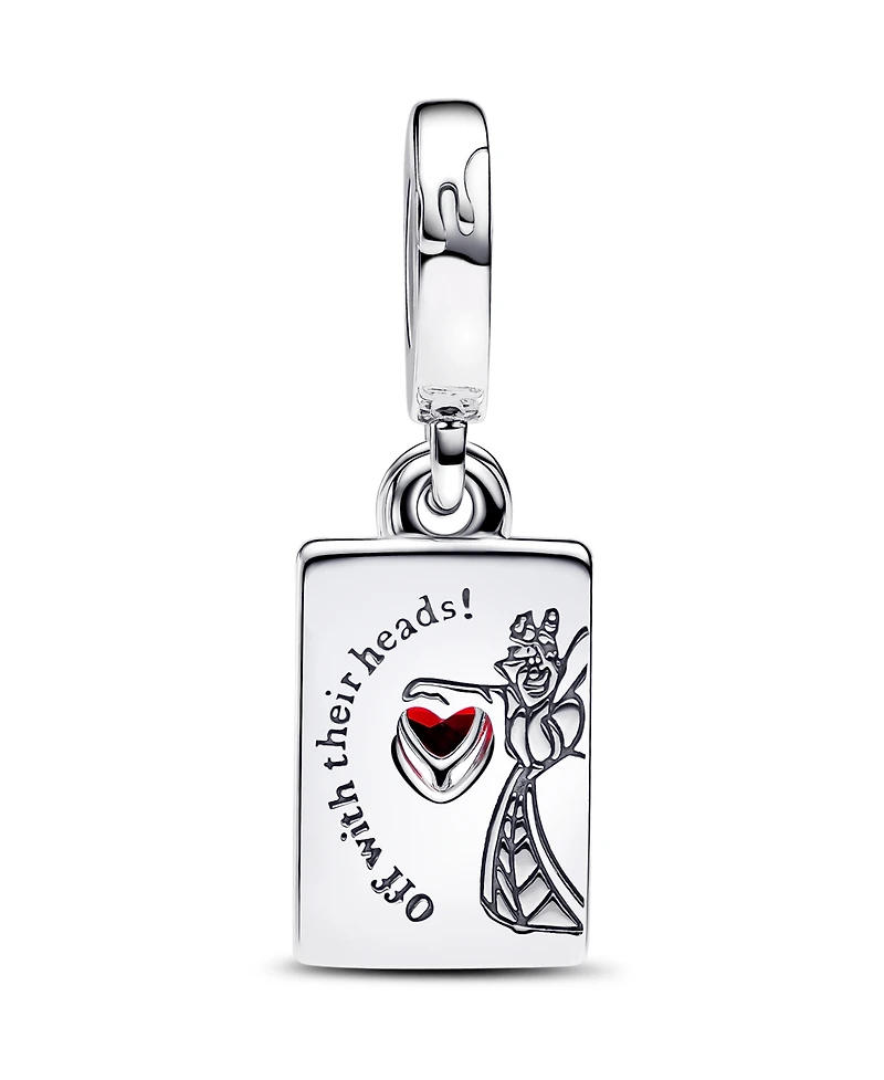 Pandora Sterling Silver Disney Villains Queen of Hearts Double Dangle Charm