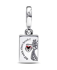 Pandora Sterling Silver Disney Villains Queen of Hearts Double Dangle Charm