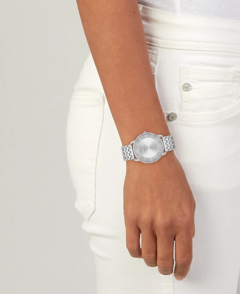 Coach Women's Silver Elliot Stainless Steel Watch 36mm