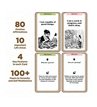 Daily Meditation Affirmations for Women & Men 80 Meditation Cards for Adults Mindful Affirmation Cards to Boost Confidence Mindfulness Meditation Exer