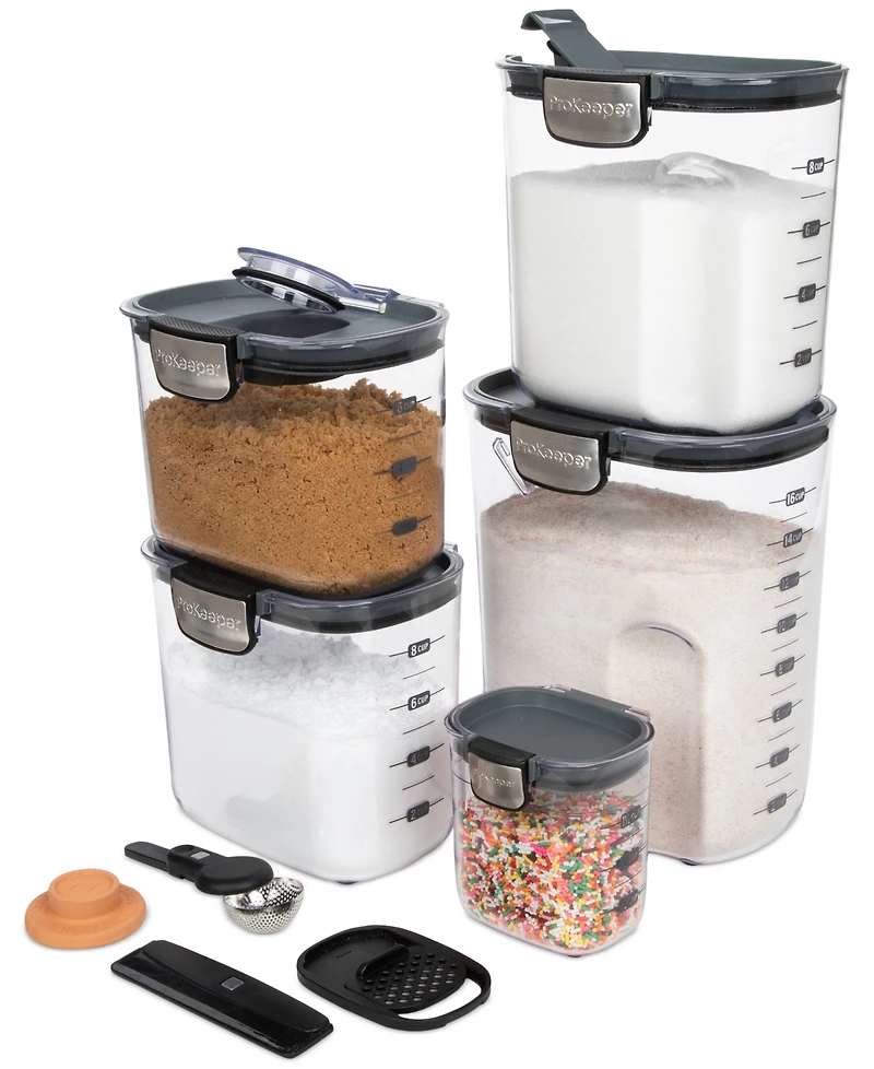 Prepworks Prokeeper+ 9-Piece Professional Baker's Storage Set