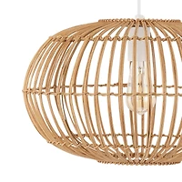 Jonathan Y Leo Farmhouse Coastal Rattan Led Pendant