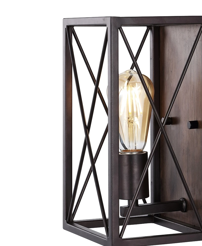 Jonathan Y Norris X Frame Farmhouse Rustic Iron Led Sconce