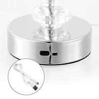 Jonathan Y Lillian Bohemian Classic Acrylic Rechargeable Integrated Led Table Lamp