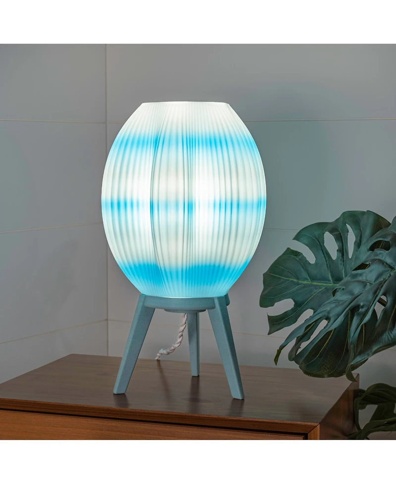 Jonathan Y Wavy Modern Contemporary Plant-Based Pla 3D Printed Dimmable Led Table Lamp
