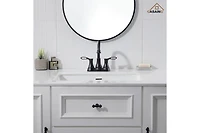 Casainc 4 Inch 2-Handle Centerset Bathroom Sink Faucet