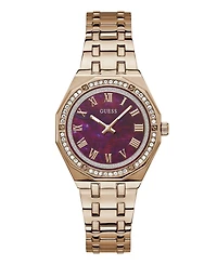 Guess Women's Analog Rose Gold Stainless Steel Watch 36mm
