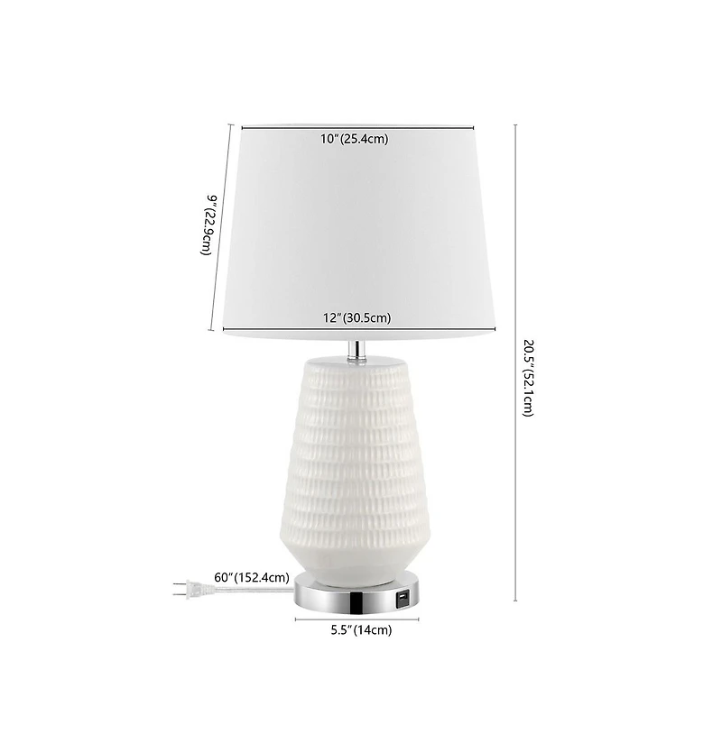 Safavieh Stark Table Lamp W/ Usb Port