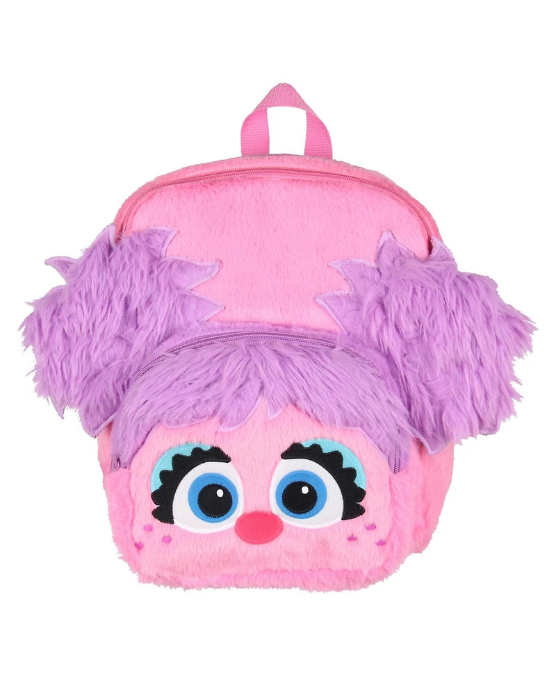 Sesame Street Plush Furry Abby Cadabby Smile Face 12 Inch Backpack Book Bag