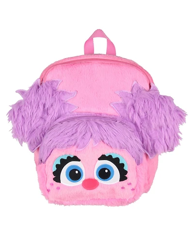 Sesame Street Plush Furry Abby Cadabby Smile Face 12 Inch Backpack Book Bag