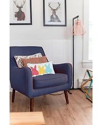 10" x 20" Easter Spring Themed Bunny Bum Spring Applique Small/Petite Accent Throw Pillow