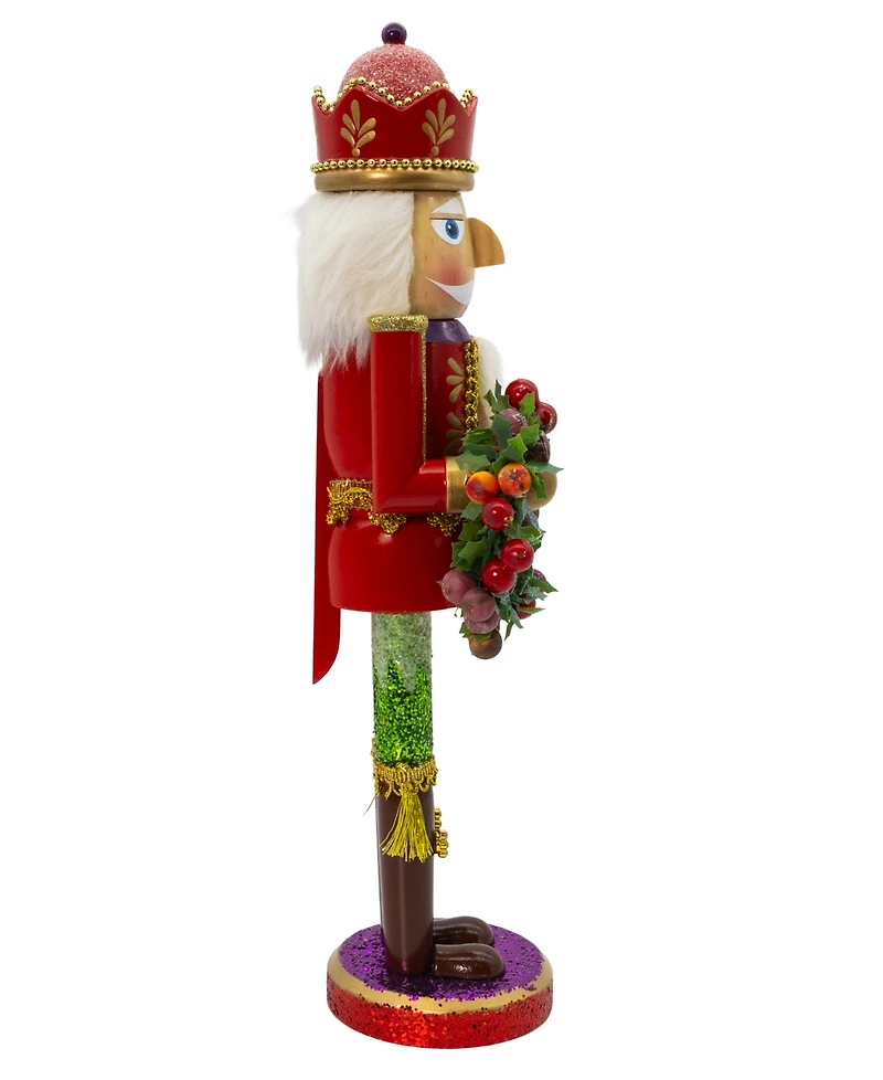 Kurt Adler 15-Inch Wooden Sugar Frost Nutcracker