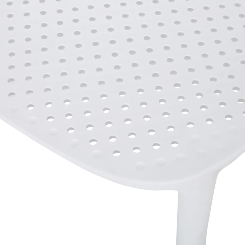 Streamdale Modern Perforated Outdoor Dining Chair Set for Refined Outdoor Designs
