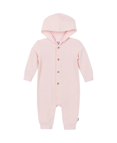 Gerber Baby Girls Hooded Long Sleeve Romper