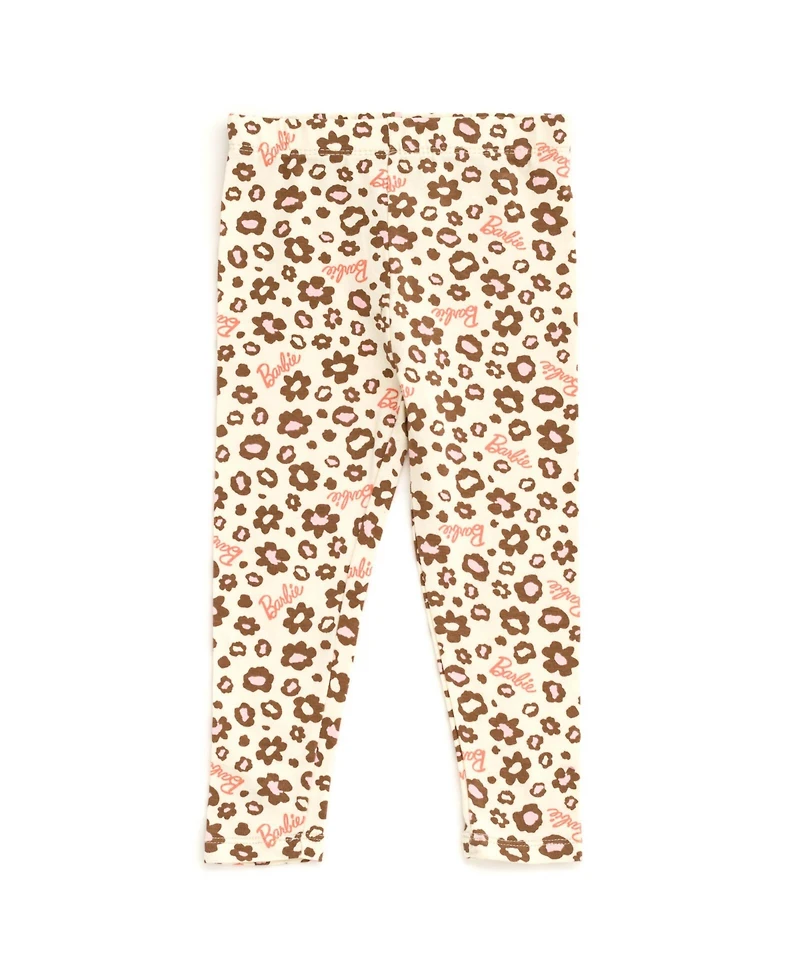 Barbie Girls T-Shirt and Leggings Outfit Set Toddler to Big Kid Sizes (2T - 14-16)