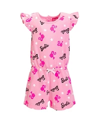 Barbie Girls French Terry Sleeveless Romper
