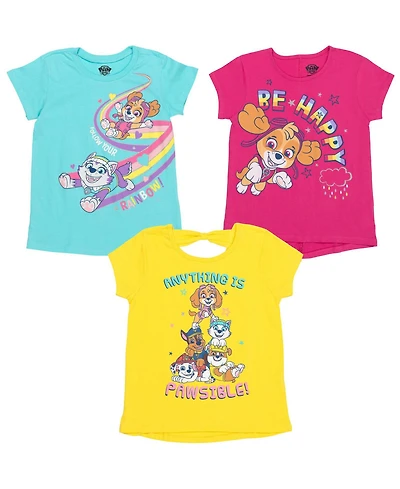 Paw Patrol Toddler Girls Skye 3 Pack T-Shirts to