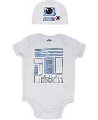 Star Wars Baby Boys Costume Bodysuit and Hat Set