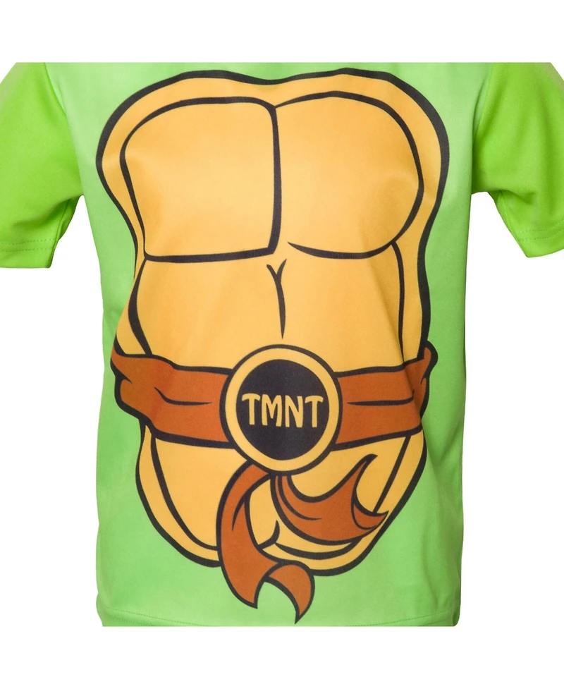 Teenage Mutant Ninja Turtles Toddler Boys Raphael Mesh Athletic Pullover T-Shirt Shorts Outfit Set