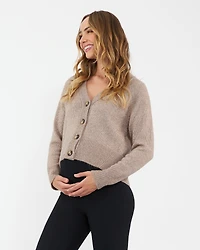Ripe Maternity Chic Sunday Knit Cardigan Mocha
