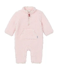 Gerber Baby Girls Fleece Romper with Half Zipper