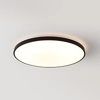 Jonathan Y Astrid 21.25" 1-Light Modern Minimalist Iron Circle Integrated Led Flush Mount, Brushed Nickel