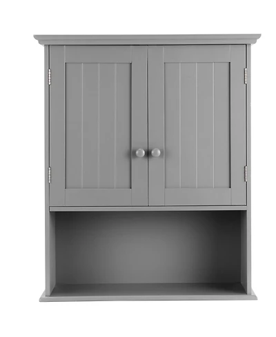 Skonyon 2-Door Wall Mount Bathroom Storage Cabinet with Open Shelf