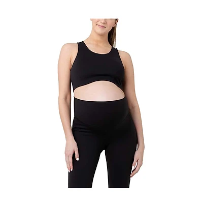 Ripe Maternity Tempo Active Crop Top Black