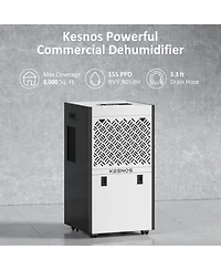 Kesnos 155 Pint Commercial Dehumidifier for Space up to 8000 Sq. Ft