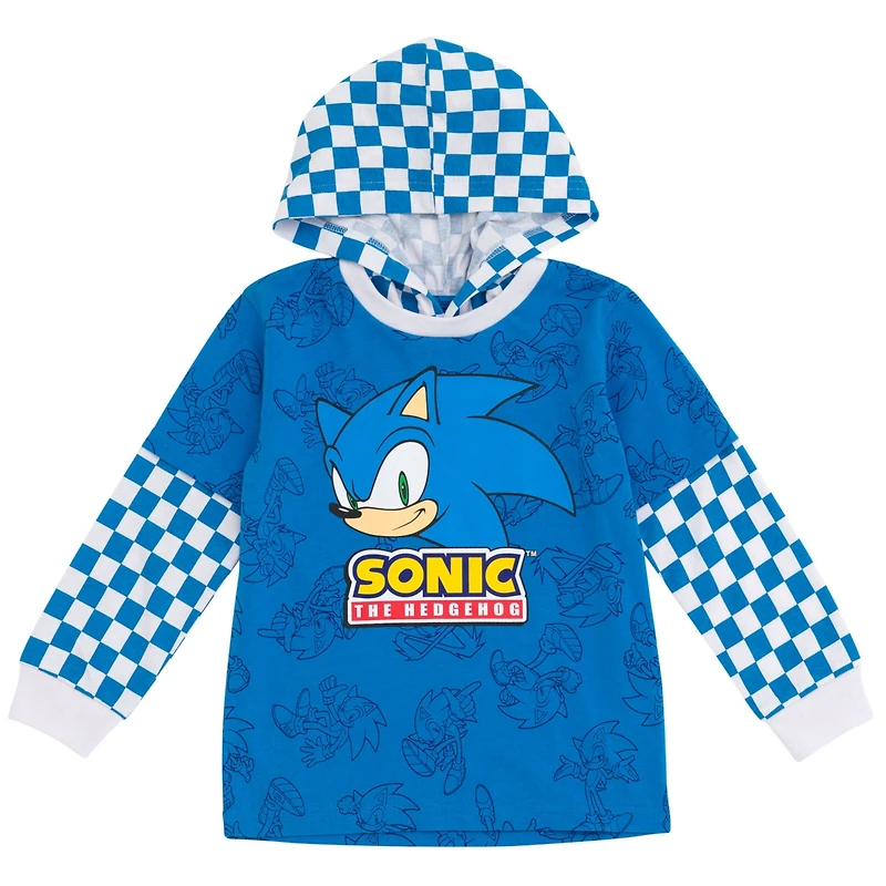Sega Little Boys Sonic the Hedgehog Hangdown T-Shirt to