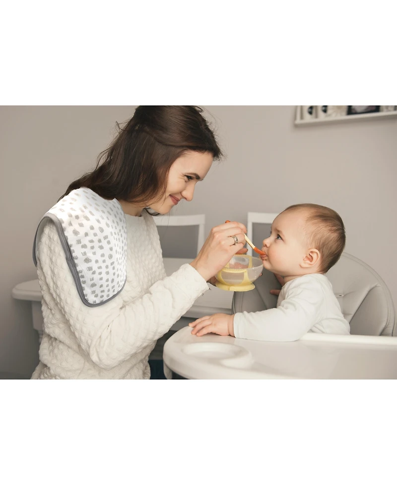 Bublo Baby Baby Burp Cloths - 7 Pack Triple Layered - Top and Bottom 100% Cotton and Middle Layer 100% Polyester Fleece