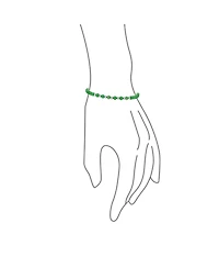 Bling Jewelry Minimalist Natural Green Jade Seed Bead Bolo Bracelet Adjustable Slide .925 Sterling Silver Rhodium