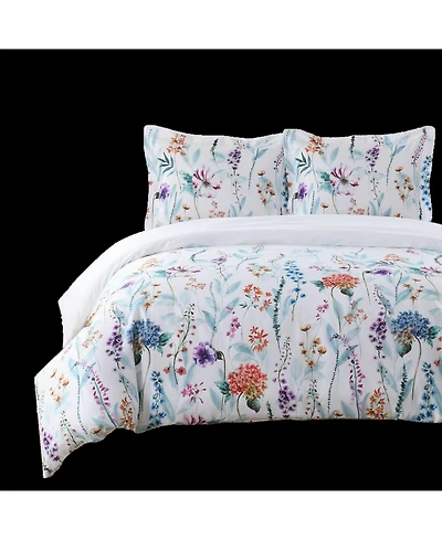 Thalia 100% Cotton Duvet Cover Set, Full/Queen